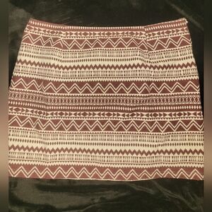 Forever 21 Cream Mini Pencil Skirt Resort Wear